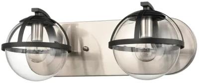 Davenay 16'' Wide 2-Light Silver Vanity Light