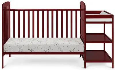 Suite Bebe Ramsey 3-in-1 Crib and Changer Combo Cherry