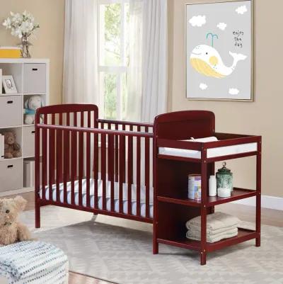 Suite Bebe Ramsey 3-in-1 Crib and Changer Combo Cherry