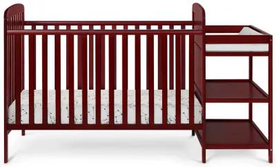 Suite Bebe Ramsey 3-in-1 Crib and Changer Combo Cherry