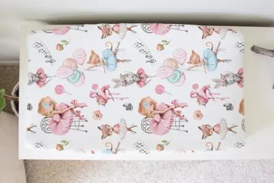 Baby Changing Pad Cover - Ballerinas