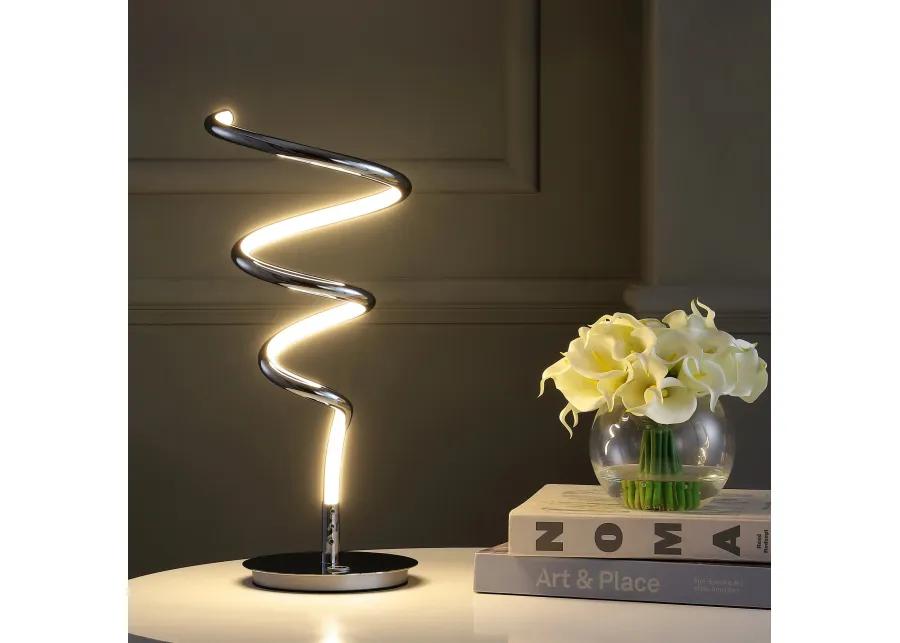 Scribble Modern Dimmable Metal Integrated LED Table Lamp