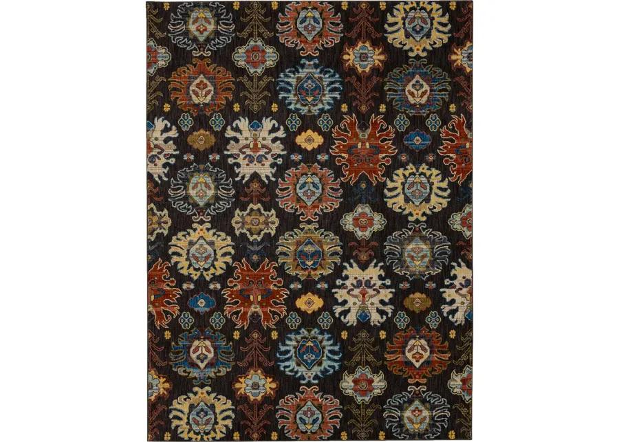 Pandora Passion Charcoal 2' 4" X 7' 10" Rug