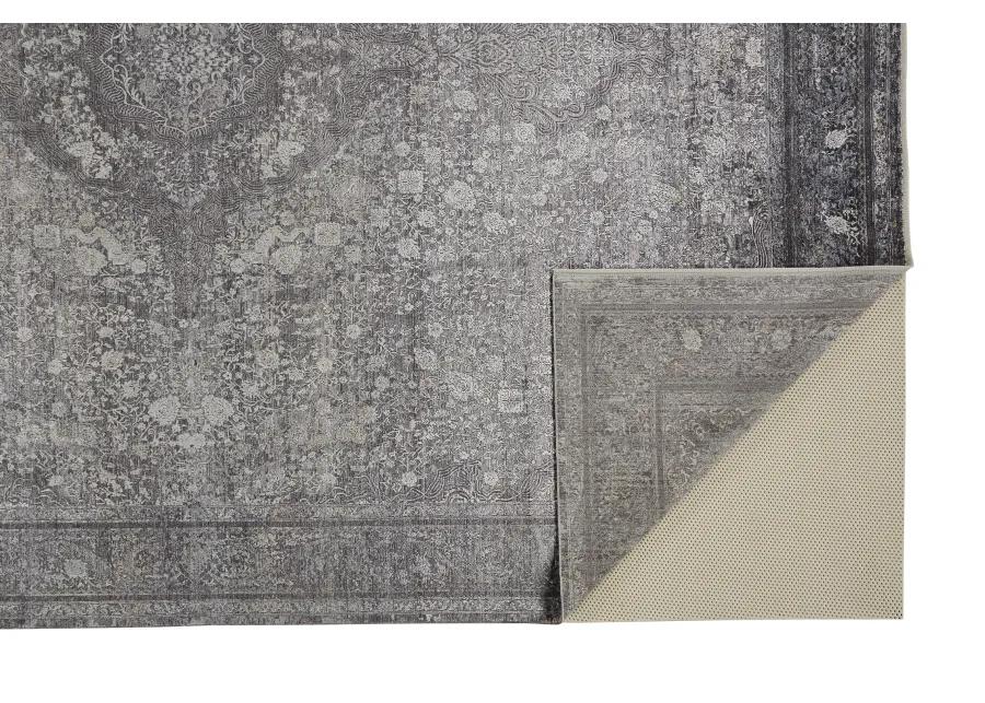 Sarrant 3967F Gray/Silver/Ivory 2'8" x 10' Rug