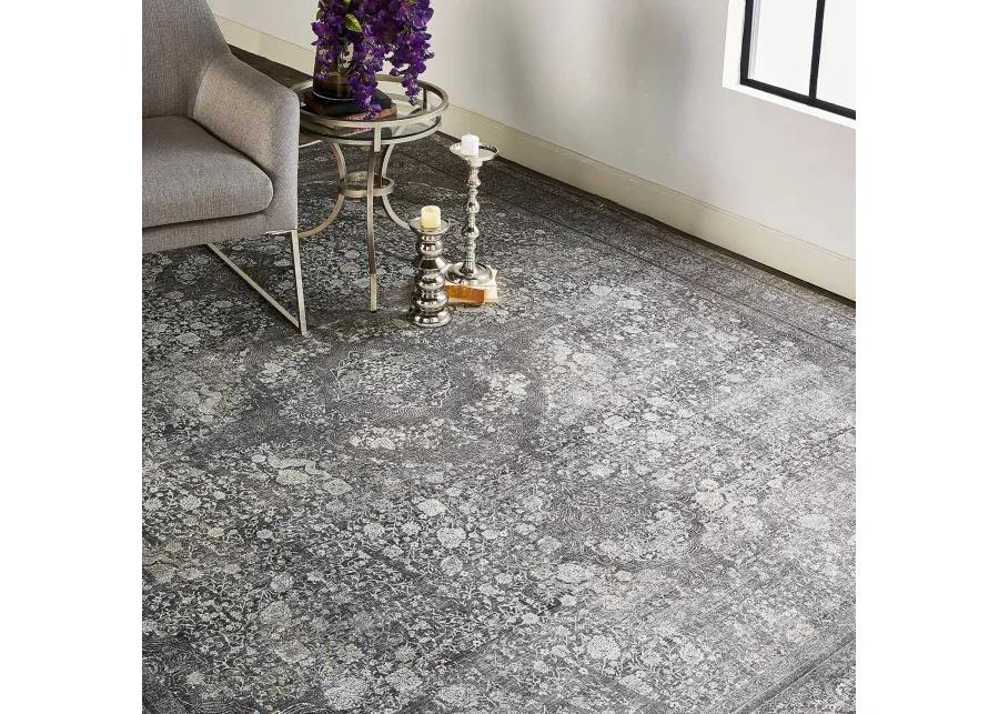 Sarrant 3967F Gray/Silver/Ivory 2'8" x 10' Rug