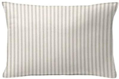 6ix Tailors Fine Linens Cruz Ticking Stripes Taupe/Ivory Decorative Throw Pillows