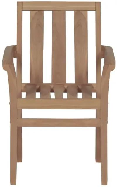 vidaXL Garden Chairs 2 pcs with Anthracite Cushions Solid Teak Wood