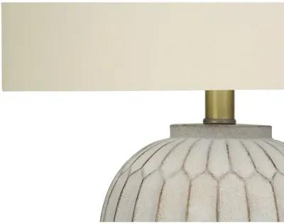 Monarch Specialties I 9720 - Lighting, 24"H, Table Lamp, Cream Resin, Ivory / Cream Shade, Transitiona