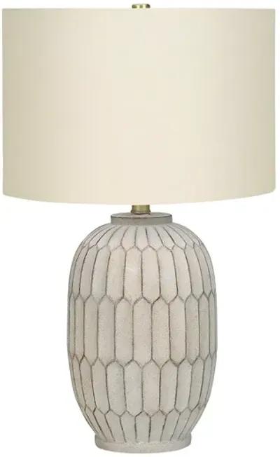 Monarch Specialties I 9720 - Lighting, 24"H, Table Lamp, Cream Resin, Ivory / Cream Shade, Transitiona