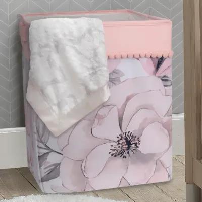 Lambs & Ivy Signature Botanical Baby Storage/Hamper - Pink, Floral