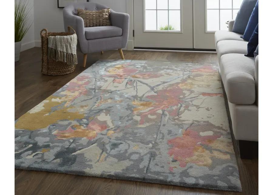 Dafney 8867F Blue/Pink/Gray 8' x 10' Rug