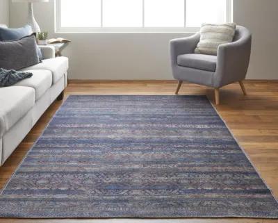 Voss 39H3F Blue/Purple/Brown 10'6" x 14' Rug