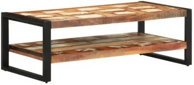 vidaXL Coffee Table 47.2"x23.6"x15.7" Solid Reclaimed Wood