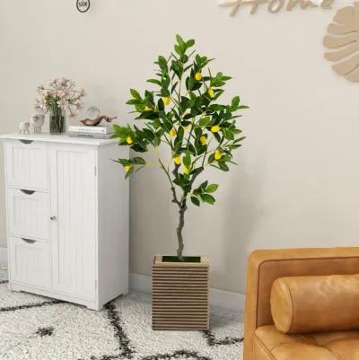 Tall Artificial Lemon Tree with Realistic Fruits – Lifelike Fake Lemon Plant for Home Decor