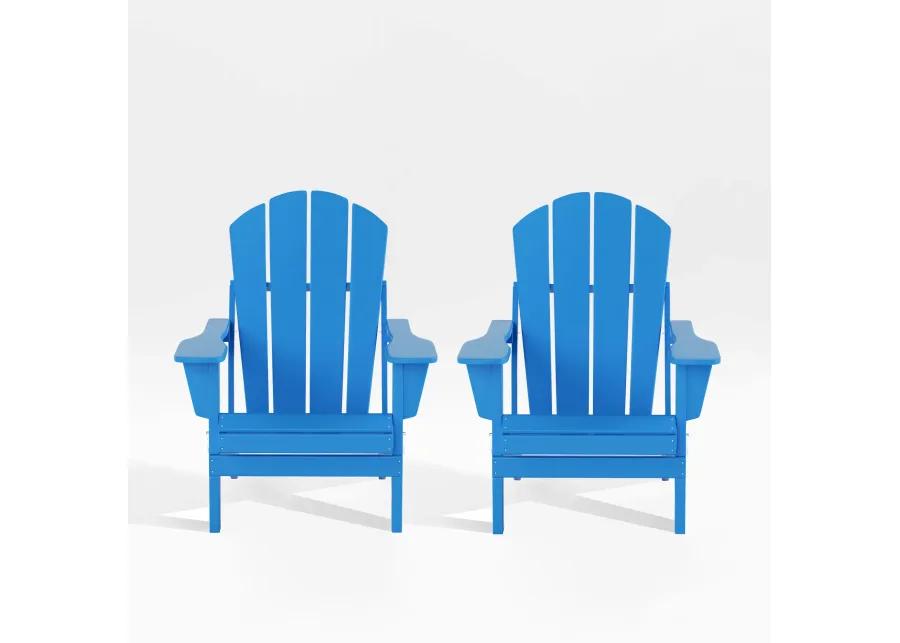 WestinTrends Outdoor Patio Folding Adirondack Chair (Set of 2)