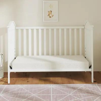 Moonlight Standard Firm Baby Crib & Toddler Bed Mattress with Waterproof and Stain Resistant Cover, White