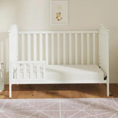 Moonlight Standard Firm Baby Crib & Toddler Bed Mattress with Waterproof and Stain Resistant Cover, White