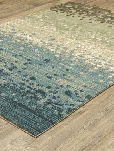 Reed 6'7" x 9'6" Blue Rug