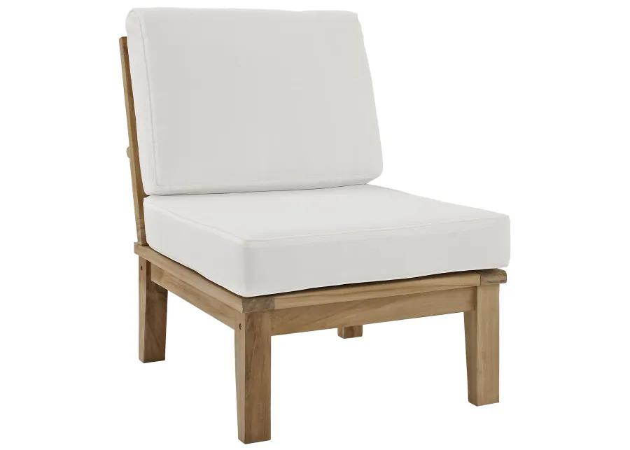 Modway - Marina Armless Outdoor Patio Teak Sofa