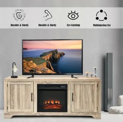 Hivvago 65 Inch Media Component TV Stand with Adjustable Shelves