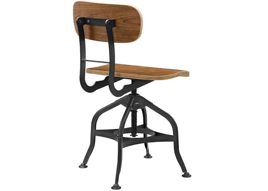 Brown Mark Wood Bar Stool-Benzara