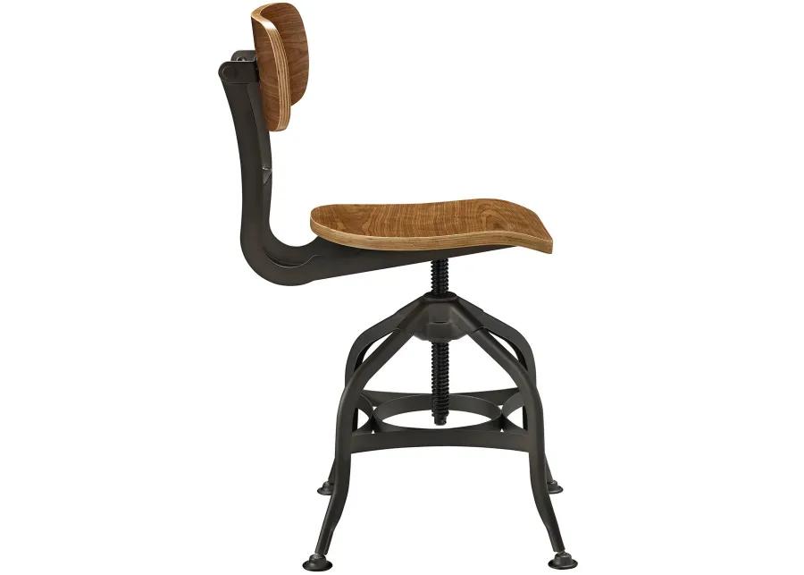 Brown Mark Wood Bar Stool-Benzara