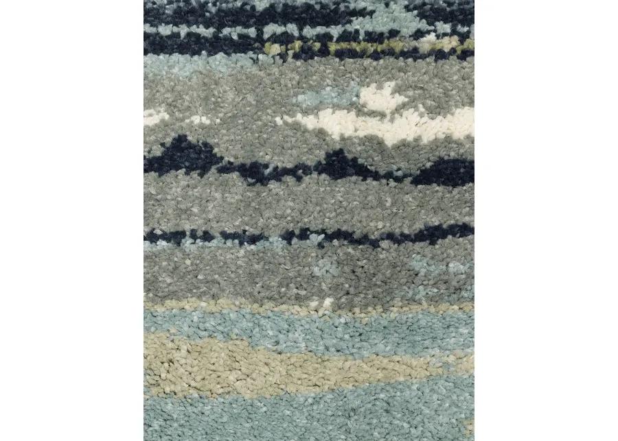 Seneca 2'3" x 7'6" Blue Rug