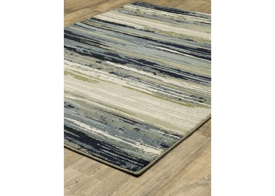 Seneca 2'3" x 7'6" Blue Rug