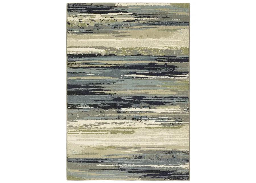 Seneca 2'3" x 7'6" Blue Rug