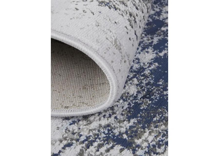 Gaspar 3833F Blue/Gray/White 2'10" x 8' Rug