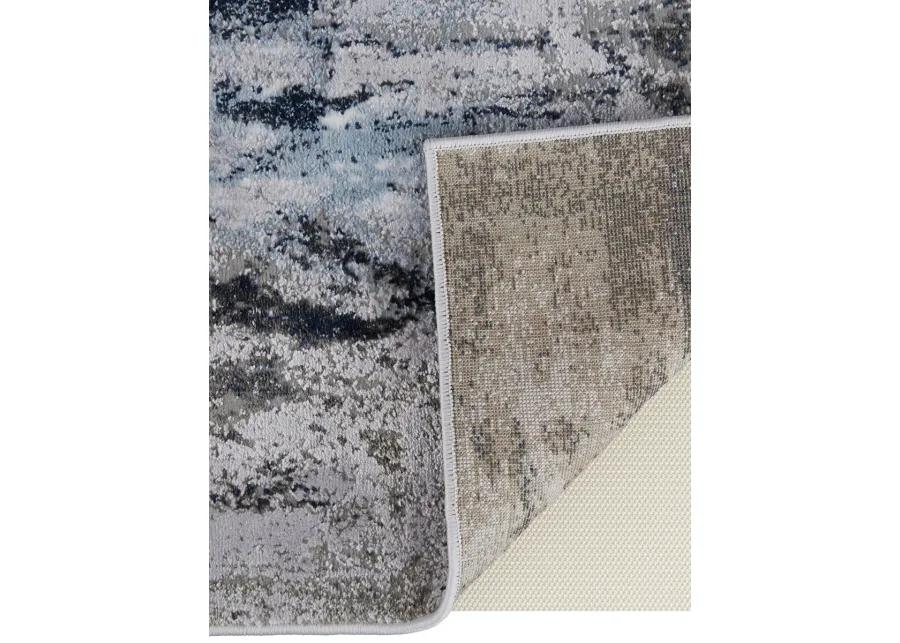 Gaspar 3833F Blue/Gray/White 2'10" x 8' Rug