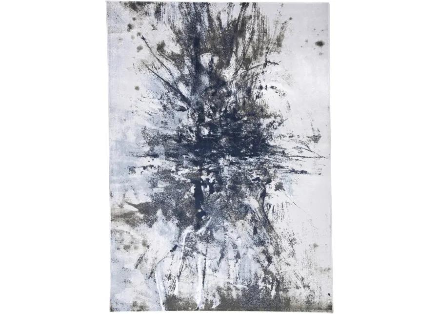 Gaspar 3833F Blue/Gray/White 2'10" x 8' Rug