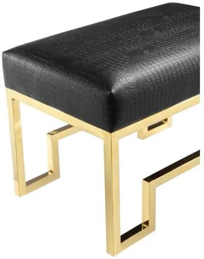 Bronson Stool Gold Black