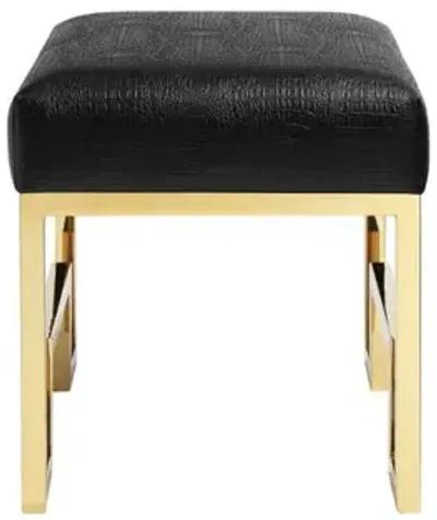 Bronson Stool Gold Black