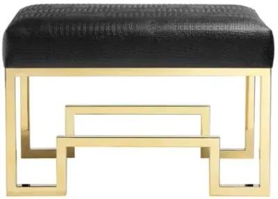 Bronson Stool Gold Black