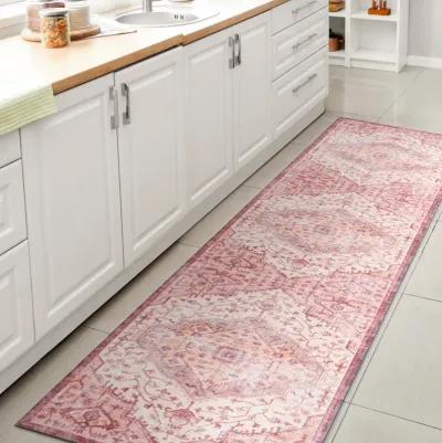 Alacati Ogee Medallion Washable Indoor/Outdoor Area Rug