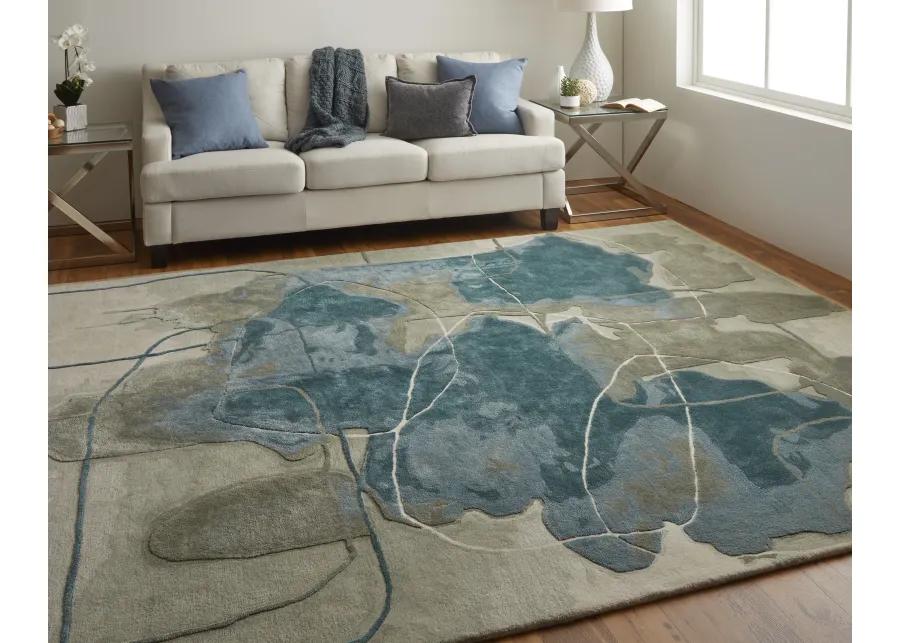 Anya 8885F Blue/Gray/Ivory 2' x 3' Rug