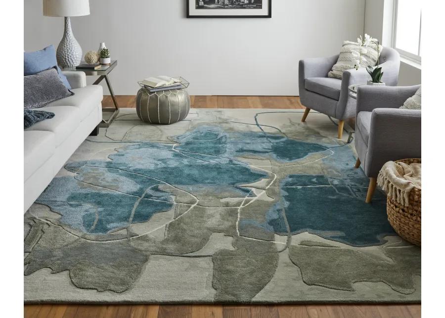 Anya 8885F Blue/Gray/Ivory 2' x 3' Rug