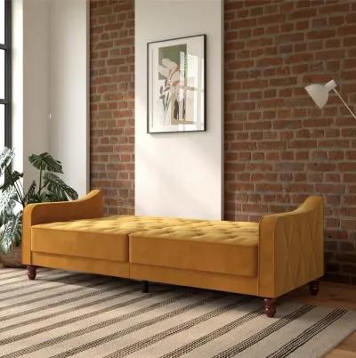 Vintage Tufted Split Back Futon