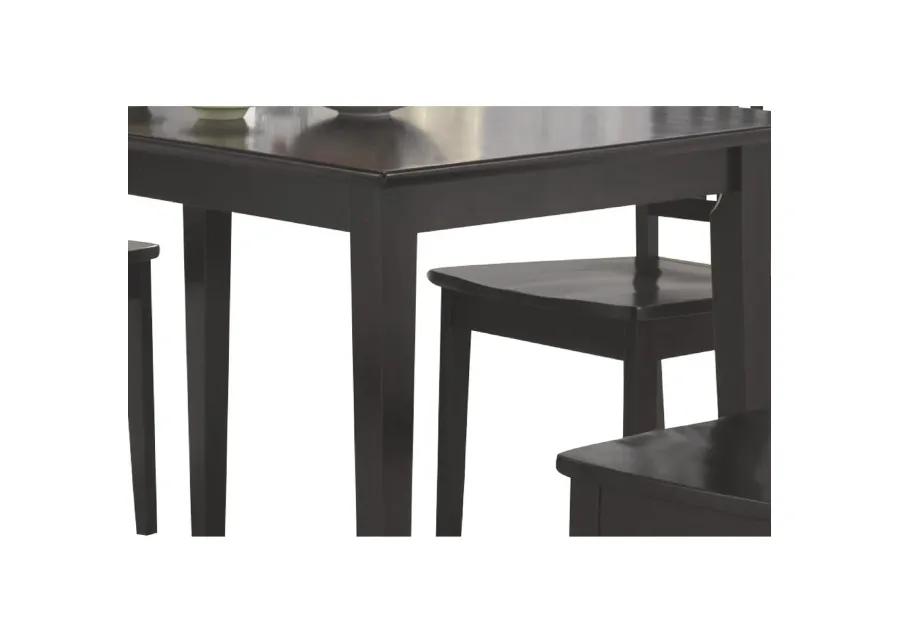 Sophisticated And Sturdy 5 Piece Wooden Dining Set, Brown-Benzara