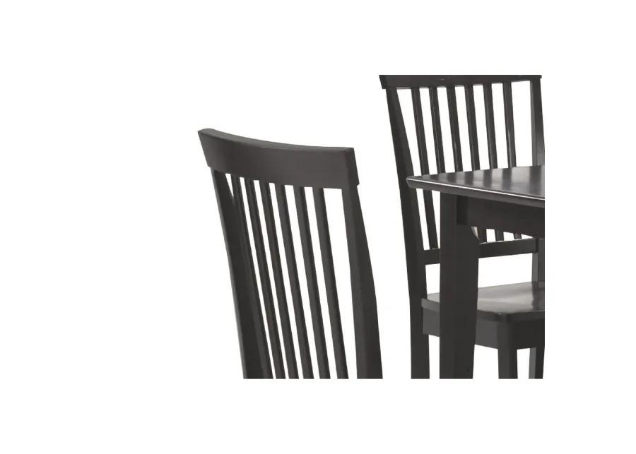 Sophisticated And Sturdy 5 Piece Wooden Dining Set, Brown-Benzara