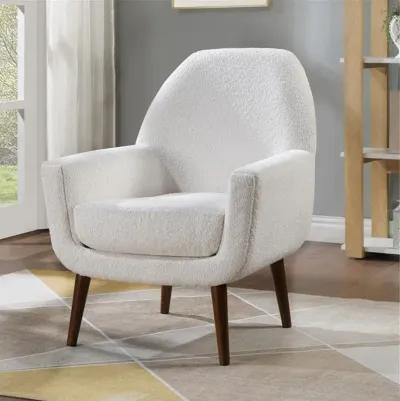 Comfort Pointe Polaris Mid-Century Boucle Arm Chair