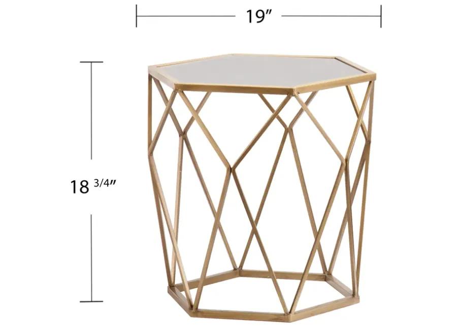 Berkeley Geometric Gold Table