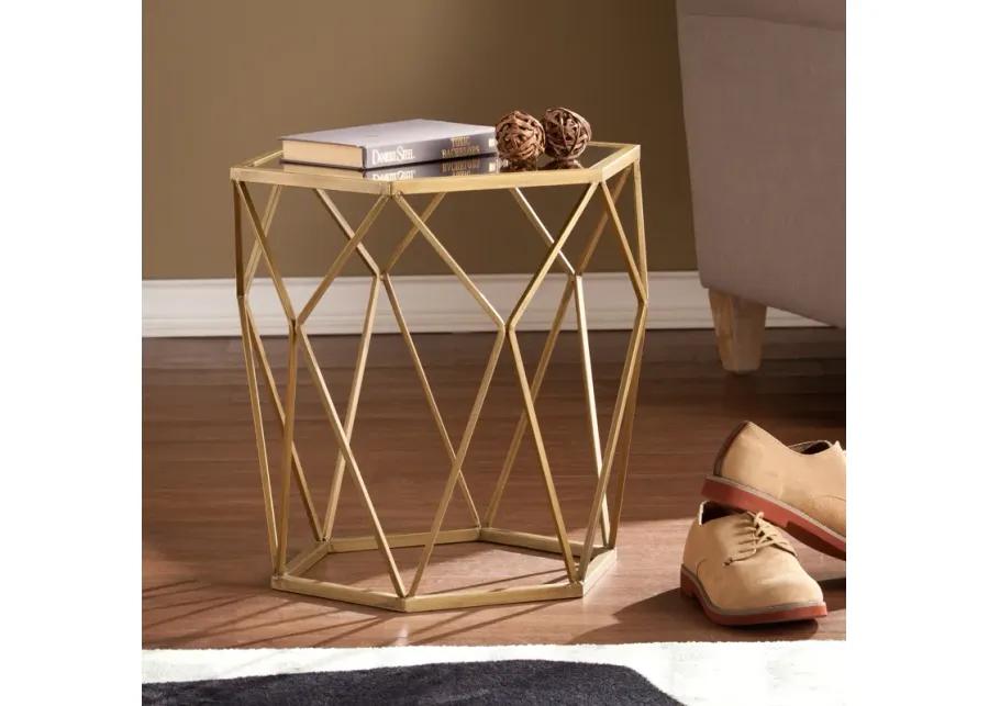 Berkeley Geometric Gold Table