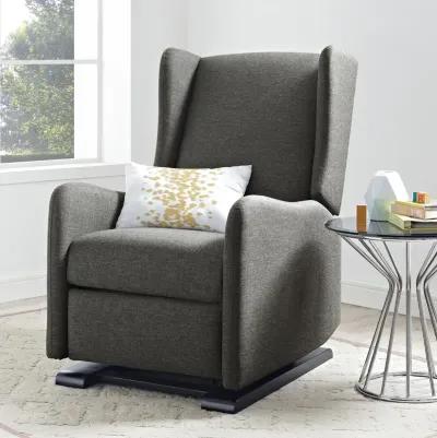 Rosenthal Glider Recliner Chair, Gray Linen