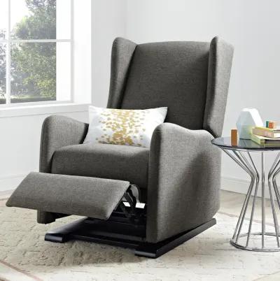 Rosenthal Glider Recliner Chair, Gray Linen