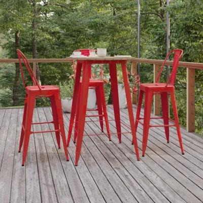 Metal Colorful Restaurant Bar Tables