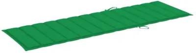 vidaXL Sun Lounger Cushion Green 78.7"x27.6"x1.6" Fabric