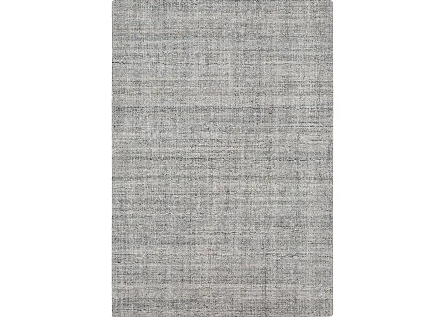 Haberdasher Haberdasher Silver 2' X 8' Rug