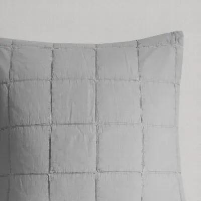 Gracie Mills Griffin Textured Grid European Pillow Sham